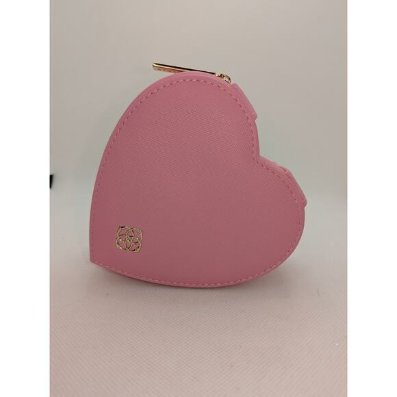 Kendra Scott Heart Jewelry Travel Zip Case in Pink in Excellent Condition - Picture 1 of 4
